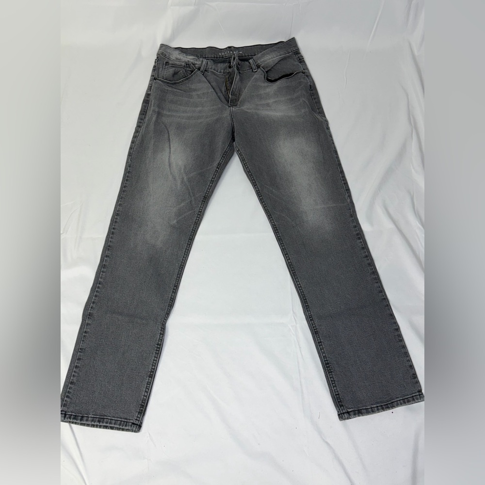 Mott & Bow Boyfriend Slim Straight Allen Jeans Women's 32x32 Gray